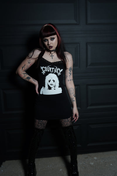 Metal Courtney Lace Strap Dress