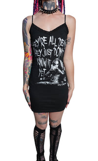 The Crow Lace Strap Dress
