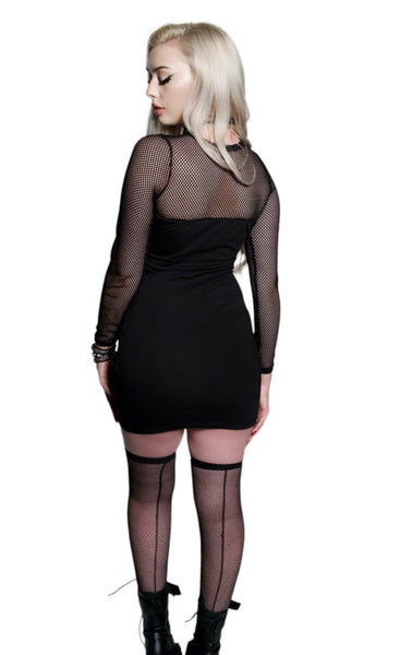 The Crow Fishnet Dress