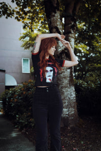 The Crow Ringer Tee (Rose)