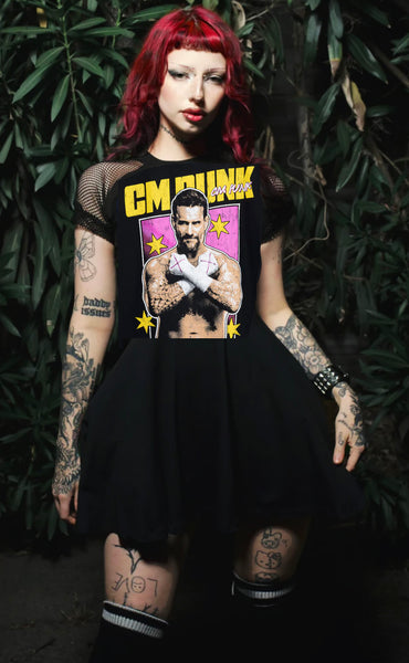 CM Punk Fishnet Baby Doll Dress (CUSTOM ORDER)
