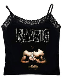 Danzig Cropped Lace Tank