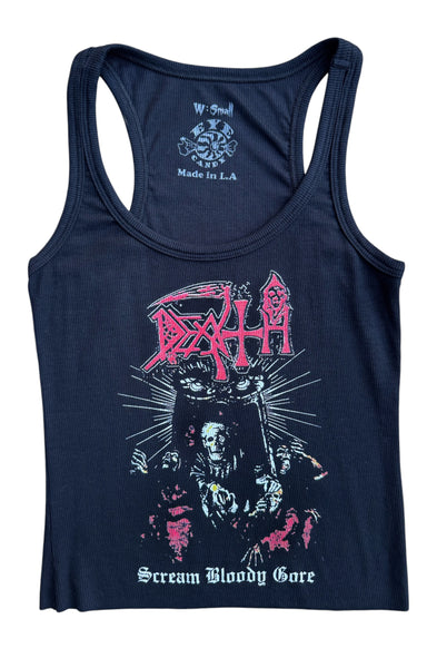 Death Ribbed Tank Top