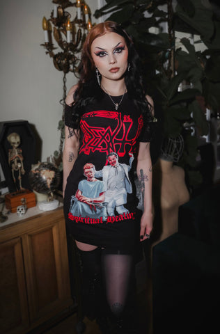 Death Shoulder-Cut Dress