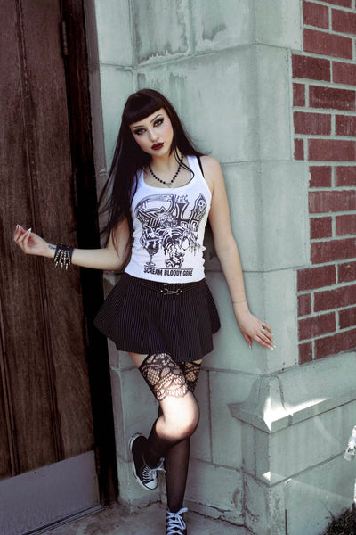 Death Ribbed Tank Top