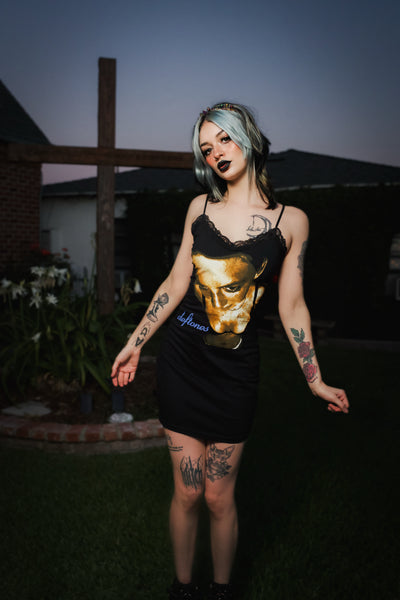 Deftones Lace Strap Dress