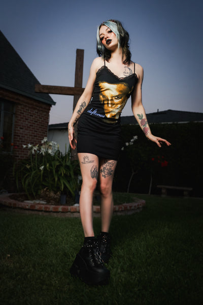 Deftones Lace Strap Dress