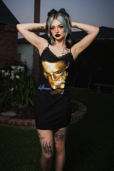 Deftones Lace Strap Dress