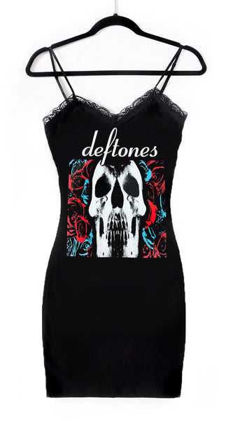 Deftones Lace Strap Dress