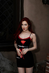 Depeche Mode Red Lace Strap Dress