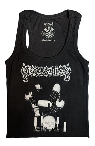 Dissection Ribbed Tank Top