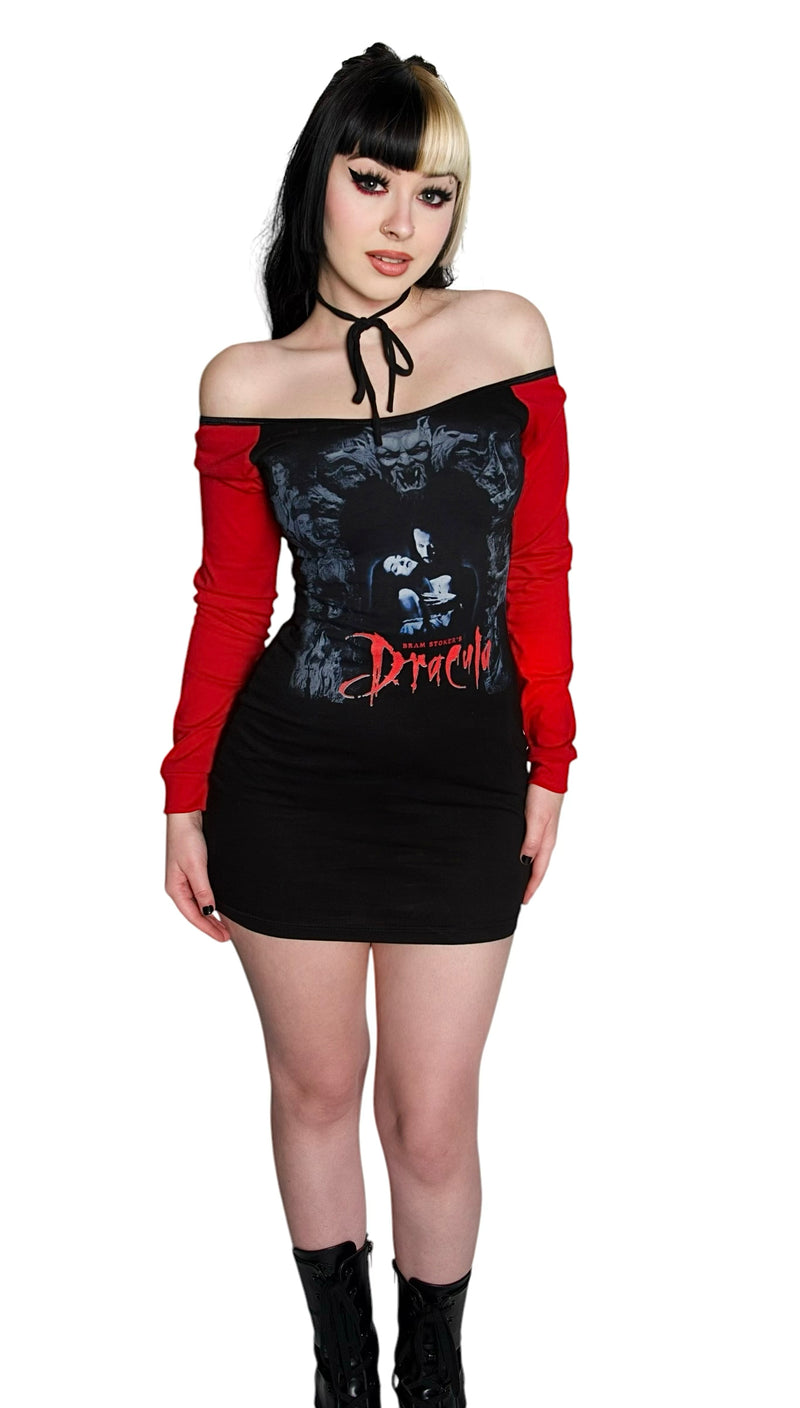 Dracula Off- Shoulder Dress, M