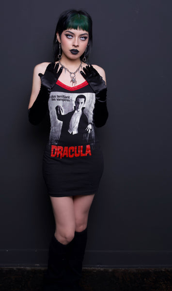 Dracula Red Lace Strap Dress
