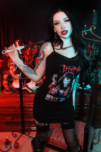 Dracula Lace Strap Dress