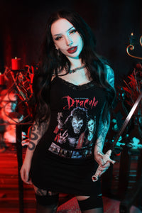 Dracula Lace Strap Dress
