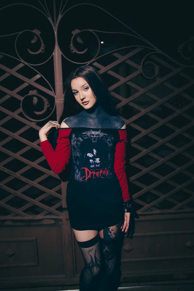 Dracula Off- Shoulder Dress