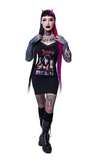 Dracula Lace Strap Dress
