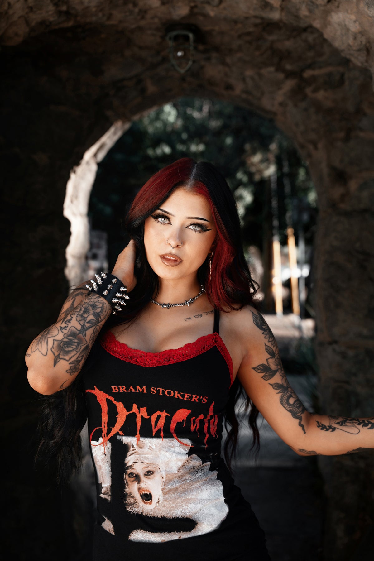 Dracula Slit Lace Dress