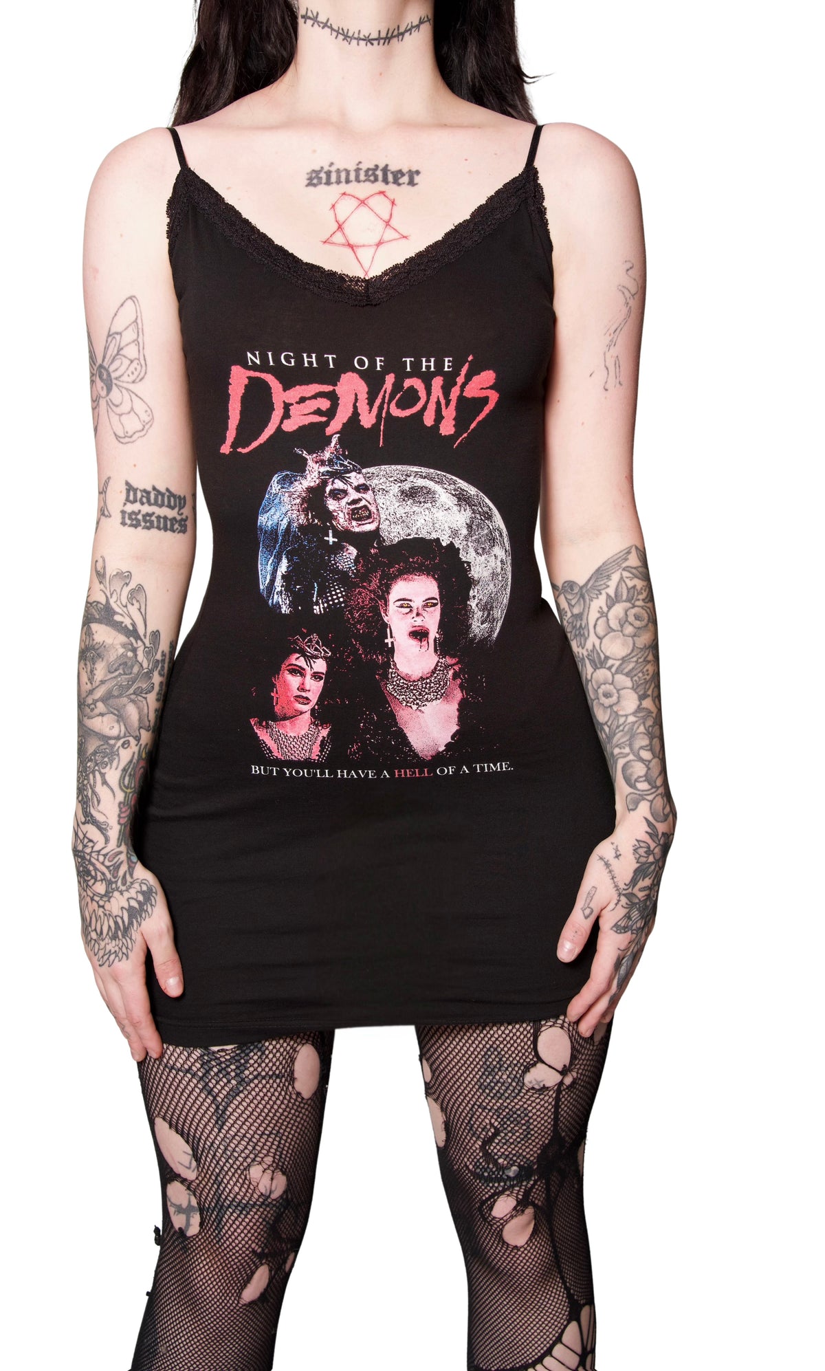 Evil Dead Lace Strap Dress