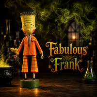 Fabulous Frank Halloween Figurine by Lori Mitchell — 8-Inch Folk Art Poly Resin Collectible