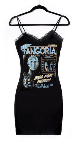 Hellraiser X Fangoria Magazine Cover Lace Strap Dress