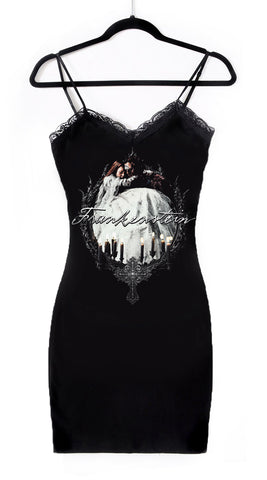 Frankenstein Lace Strap Dress (Love)