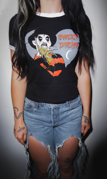 Freddy (Metal) Ringer Tee (Black)