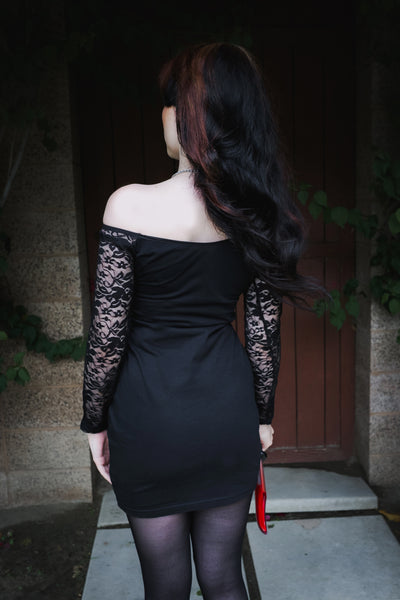 Nightmare on Elm Street Off- Shoulder Lace Dress