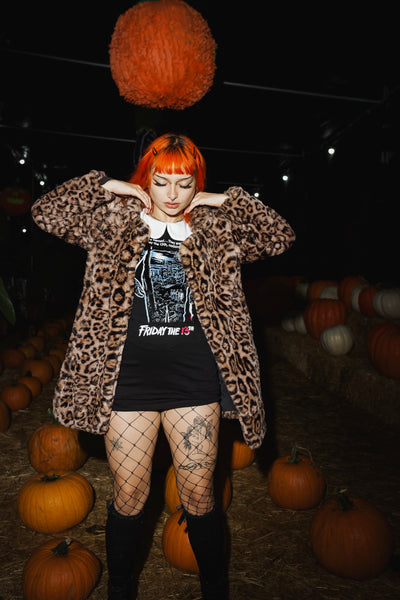 Leopard Faux Fur (Long) Coat Jacket