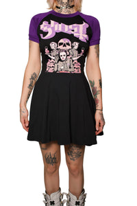 Ghost (Purple Sleeves) Baby Doll Dress