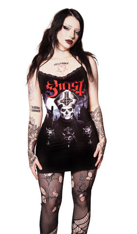 Ghost Lace Strap Dress