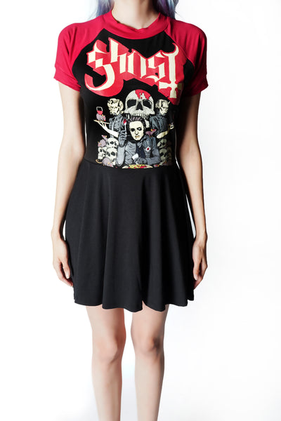 Ghost (Red Sleeves) Baby Doll Dress