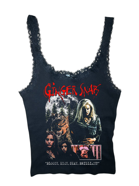 Ginger Snaps Ribbed Lace Tank (Limited edition)