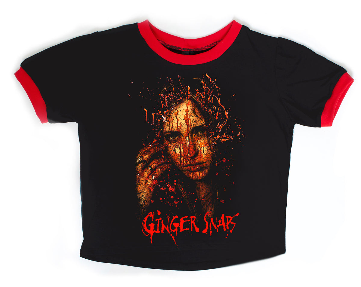 Ginger Snaps Blood Splatter Ringer Tee