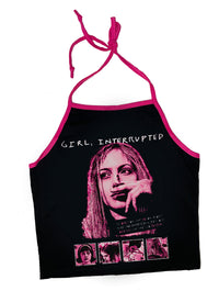 Girl, Interrupted Halter Top (Limited edition) (Pink/black)