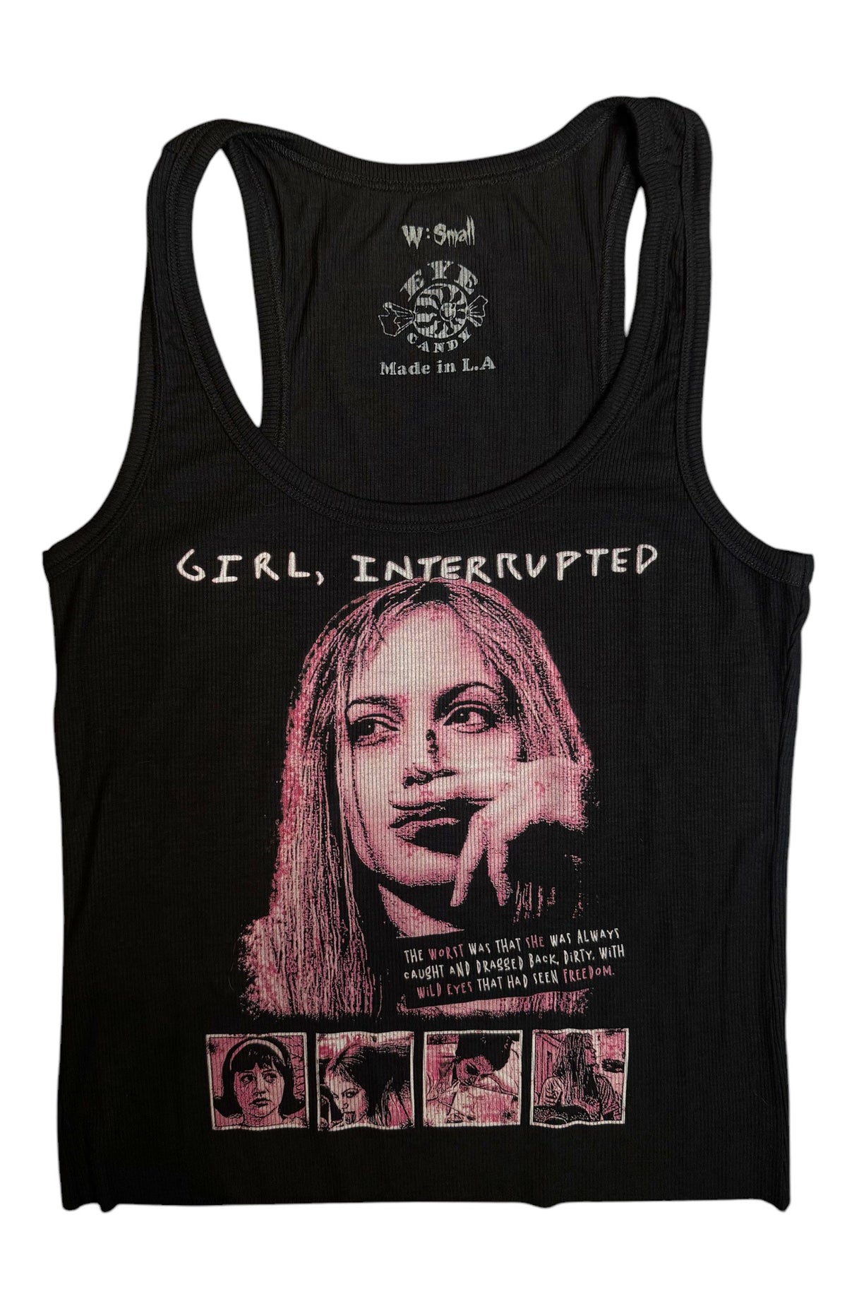 Girl, Interrupted Ribbed Tank Top