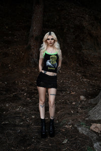 The Haunted Mask Lace Ribbed Tank