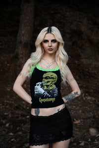 The Haunted Mask Lace Ribbed Tank