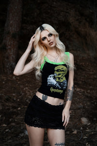 The Haunted Mask Lace Ribbed Tank