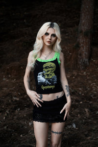The Haunted Mask Lace Ribbed Tank
