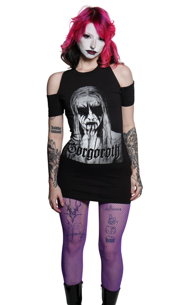 Gorgoroth Shoulder-Cut Dress