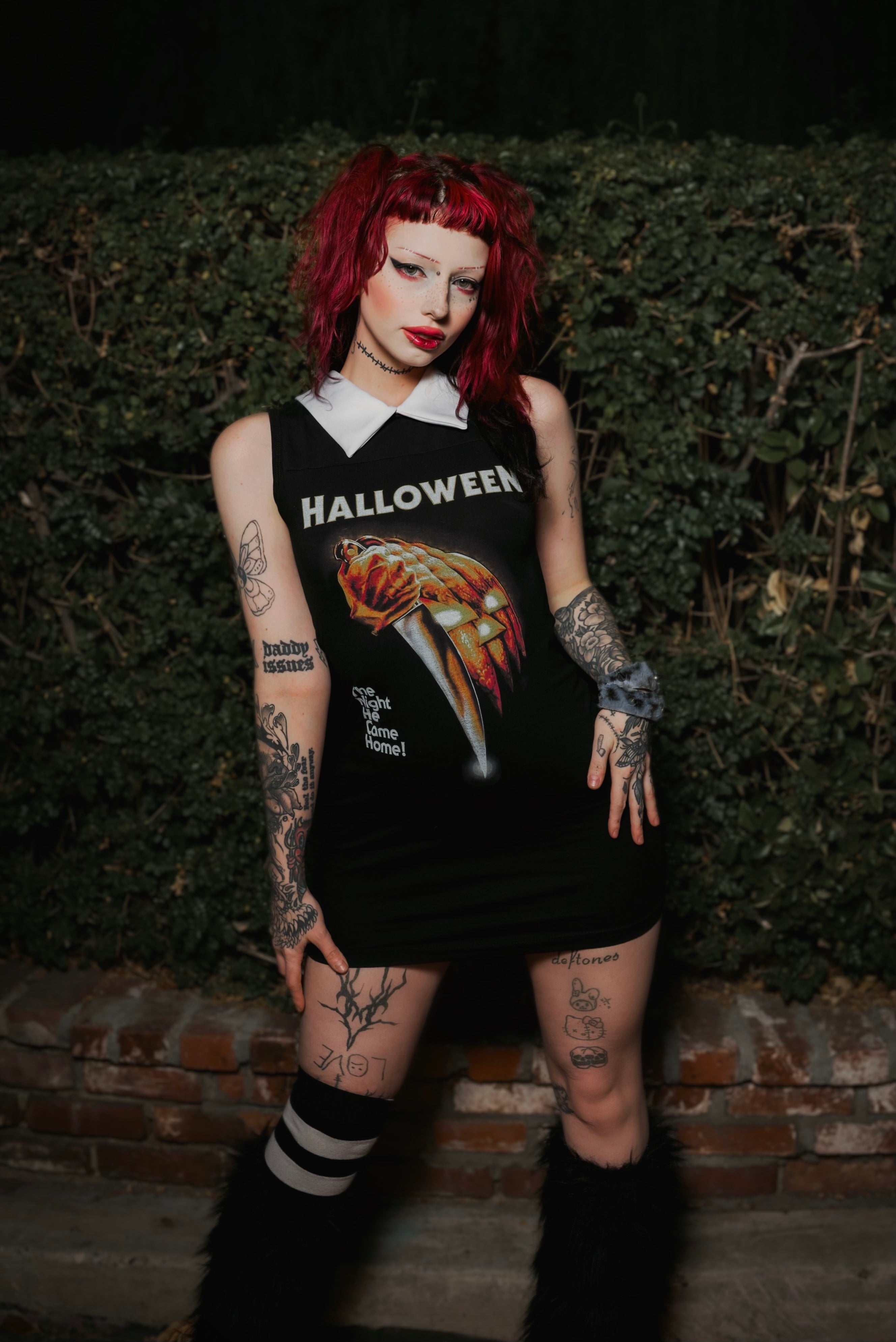 halloween a line dress Bloody Crime Scene Halloween Blood A-Line Dress by pugmom4
