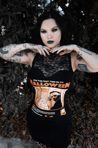 Halloween High-Neckline Lace Dress