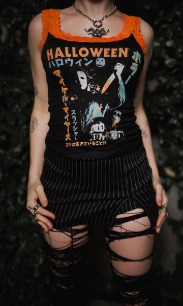 Halloween Lace Ribbed Tank (Limited edition)