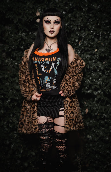 Halloween Lace Ribbed Tank (Limited edition)