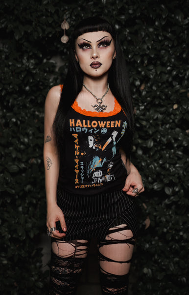 Halloween Lace Ribbed Tank (Limited edition)