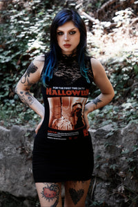 Halloween High-Neckline Lace Dress