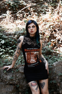 Halloween High-Neckline Lace Dress