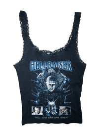 Tear Your Soul Ribbed Lace Tank