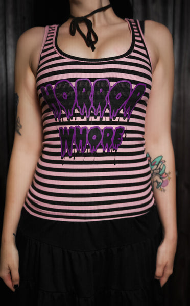 Horror Whore Ribbed Tank